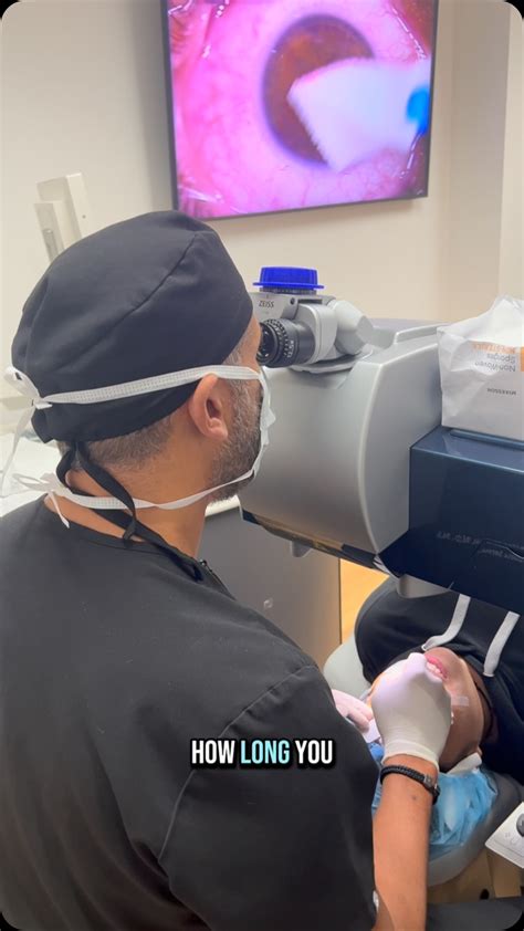 Before undergoing LASIK in one eye and PRK in the other, our patient