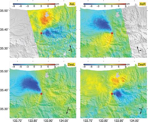 Insar Los Deformation Measurements Of The Central Tottori