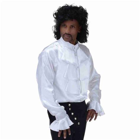 80s Prince Purple Rain Or Seinfeld White Ruffle Shirt Stoners