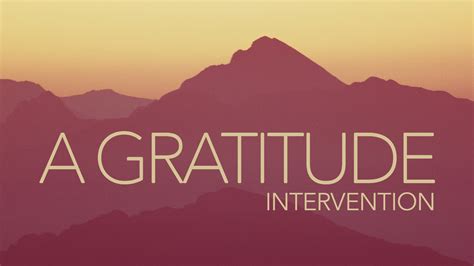 A Gratitude Intervention Church Sermon Series Ideas