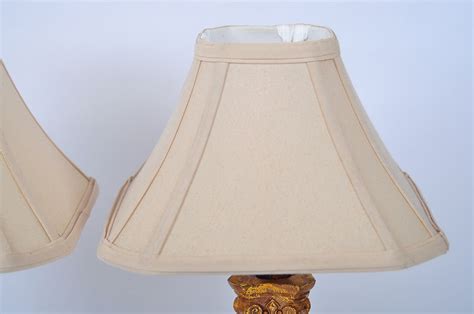 Gilded Corinthian Column Lamps Ebth