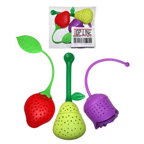 Tea Infusers Cute Loose Leaf Cup Mug Tea Set Silicone Strawberry