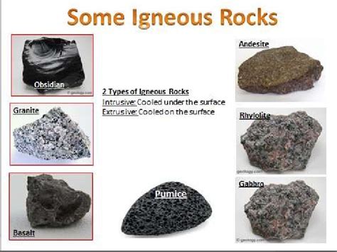 igneous rocks list