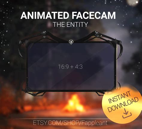 ANIMATED Facecam the Entity for Twitch, Dark Grey Color, DBD Webcam ...