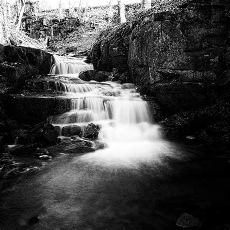 Waterfalls in Black and White