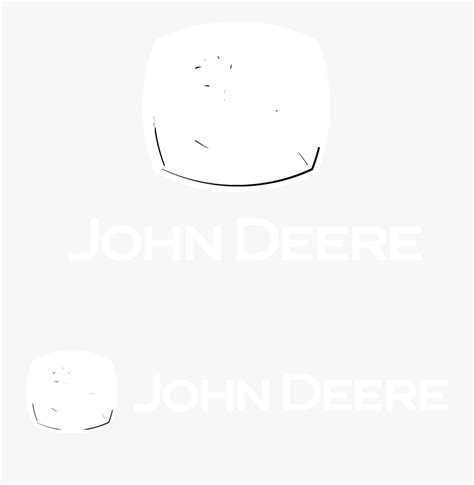 John Deere Logo Black And White - Line Art , Free Transparent Clipart - ClipartKey