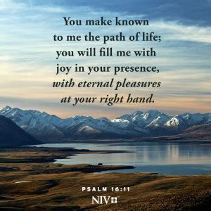 NIV Verse of the Day: Psalm 16:11