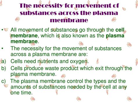 Ppt Movement Of Substances Across The Plasma Membrane Powerpoint