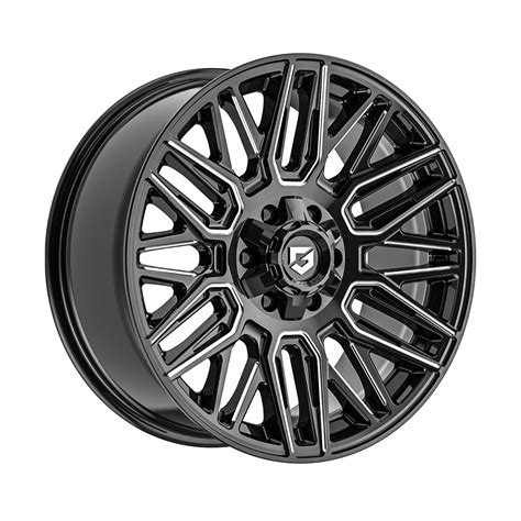 Gear Offroad Wheels Bm Edge Gloss Black Milled Rim Performance