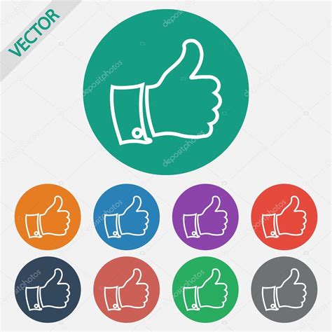 Thumb Up Icons Stock Vector By Best3d 54116007