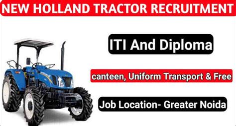 New Holland Tractor Company Job Greater Noida