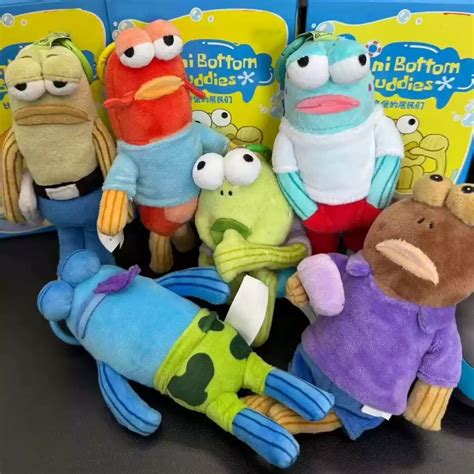 New Residents Of Bikini Bottom Underwater Fish Population Plush Pendant Blind Box Dolls Kawaii