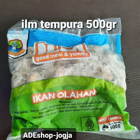 Jual Ilm Ikan Olahan Tempura 500gr Gram Shopee Indonesia