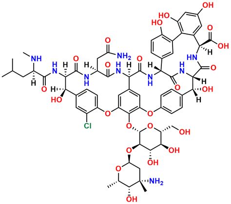 Vancomycin EP Impurity H CAS No 357396 41 9 Mono Dechloro 6