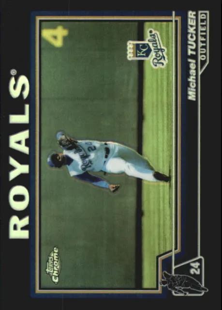 Carte De Baseball Topps Chrome Noir R Fracteurs Royaux Michael