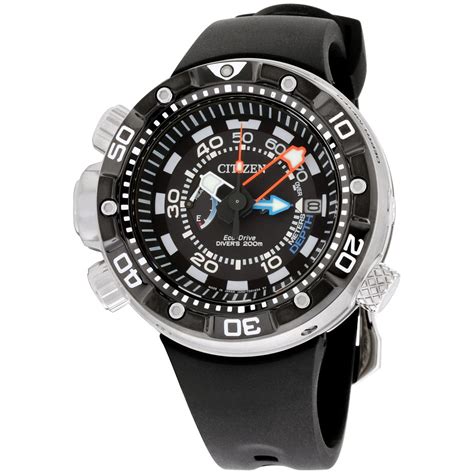 Citizen Citizen Mens Eco Drive Promaster Aqualand Depth Meter Reinforced Band