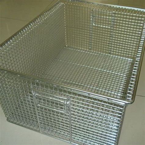 Stainless Steel Wire Mesh Basket For Medical Cleaning Factory