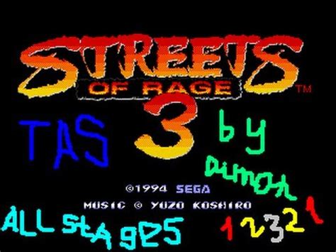 TAS Streets Of Rage Remake SOR 3 For SORR Stage 2 In 4 22 By