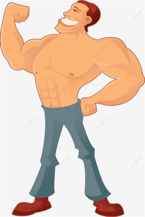 Desenho Animado De Homem Musculoso Vetor Png Ilustra O Ilustra O The