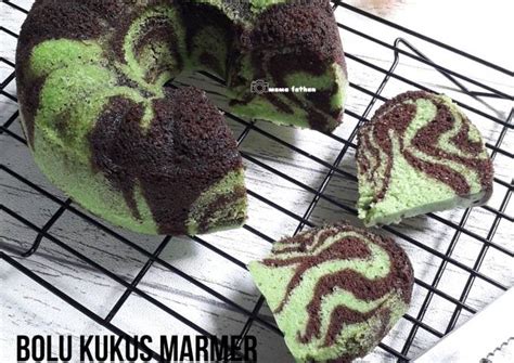 Resep Bolu Kukus Marmer Pandan Coklat Oleh Mama Fathan Cookpad