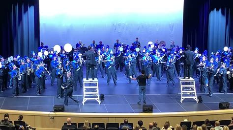 The Oak Creek High School Marching Knights At The Opening Of The