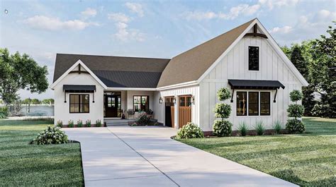 Modern Farmhouse House Plan - 3 Bedrooms, 2 Bath, 1936 Sq Ft Plan 52-491