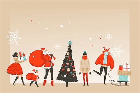 Premium Vector | Merry Christmas time