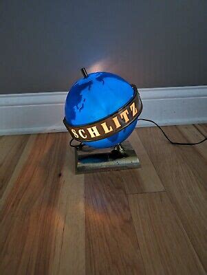 Vintage Schlitz Beer Globe Motion Rotating Sign Read Description Ebay