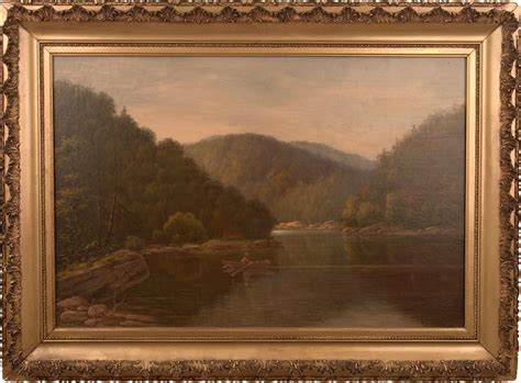 Albert Francis King Painting Rowing On The River 19th Century