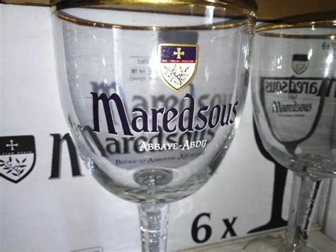 Lot De Verres Bi Re Maredsous Cl Tradition B N Dictine No Heineken