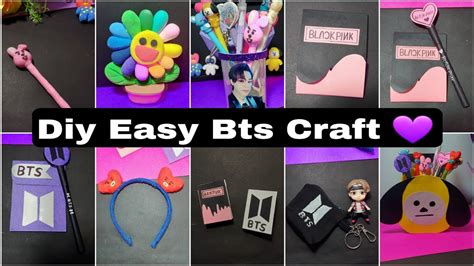 Diy Easy Bts Craft Ideas Diy Blackpink Pen Pen Holder Notepad