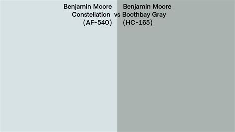 Benjamin Moore Constellation Vs Boothbay Gray Side By Side Comparison