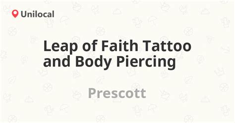 Leap of Faith Tattoo and Body Piercing – Prescott, 506 W Gurley St (7 ...