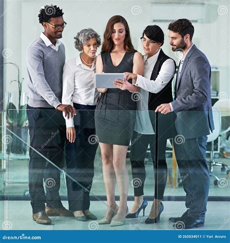 Taking a Preview at a Plan Theyve Been Developing. a Group of