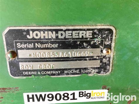 John Deere A R Row Crop Header Bigiron Auctions