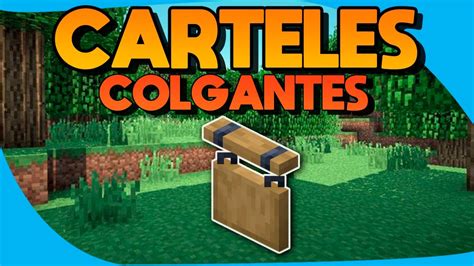 Como Hacer Carteles Colgantes En Minecraft Youtube