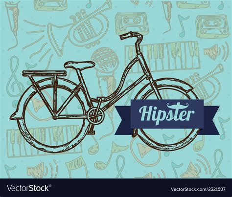 Style hipster hipster culture and community Vector Image