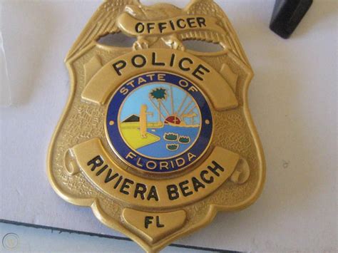 Riviera Beach Florida Police Badge Palm Beach County Sheriff Blackinton