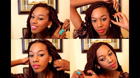 How I Style My Box Braids Youtube