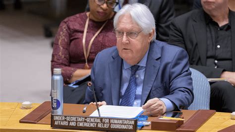 Martin Griffiths de la ONU alerta sobre la guerra en Sudán