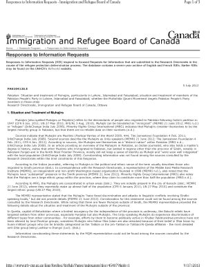 Fillable Online Justice Responses To Information Requests Immigration