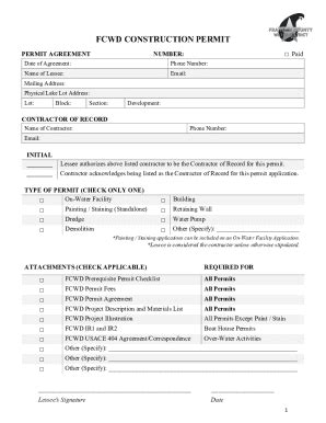 Fillable Online Permits And Related Forms Fax Email Print Pdffiller