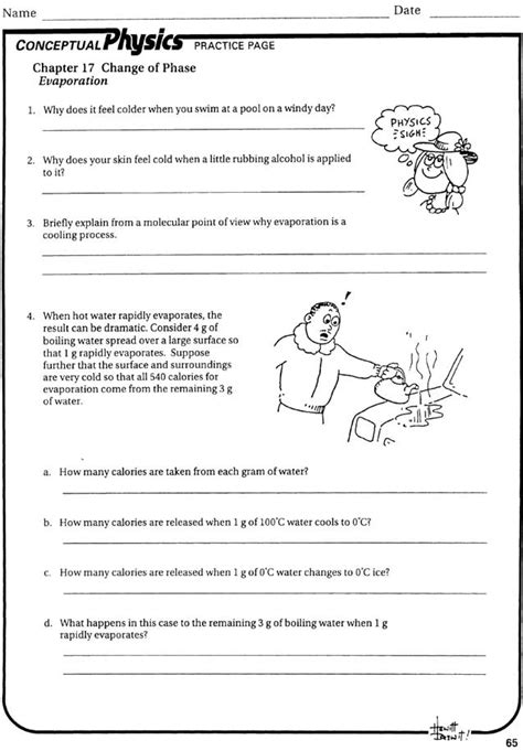 10 Science Worksheets On Heat