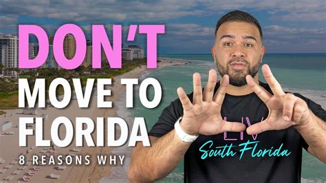 Top Reasons Not To Move To Florida Youtube