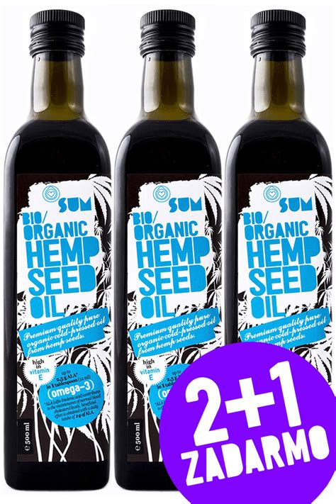 SUM Hemp Seed Oil Organic 500 ml SUM Konopný olej BIO 500ml