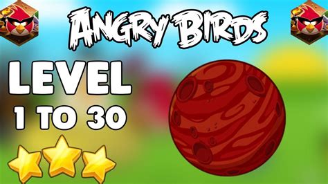 Angry Birds Space Red Planet Level To Full Gameplay Stars