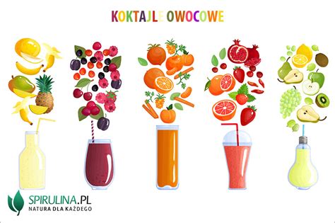 Koktajle Owocowe Algi Spirulina I Chlorella