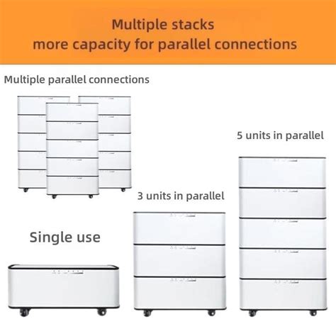 Mounted Home Battery Energy Storage V Ah Kwh Stacked Solar