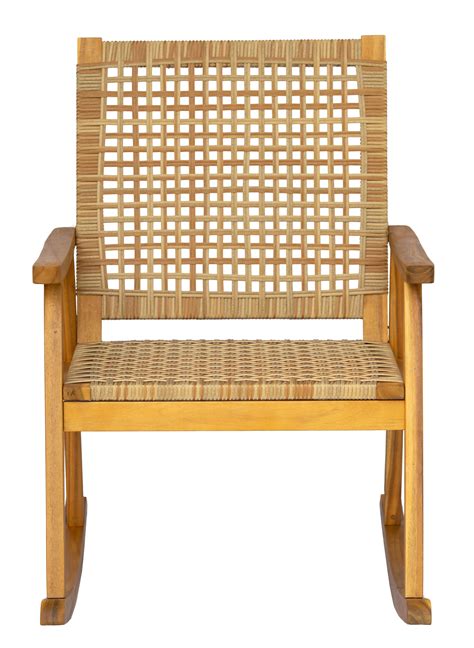 Nordlys Rocking Chair Interieur Exterieur En Acacia Et Corde