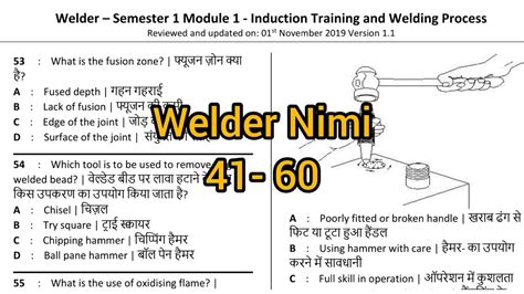 Welder Question Bharat Skill App Nimi Welder Question 1ST Semester Nimi